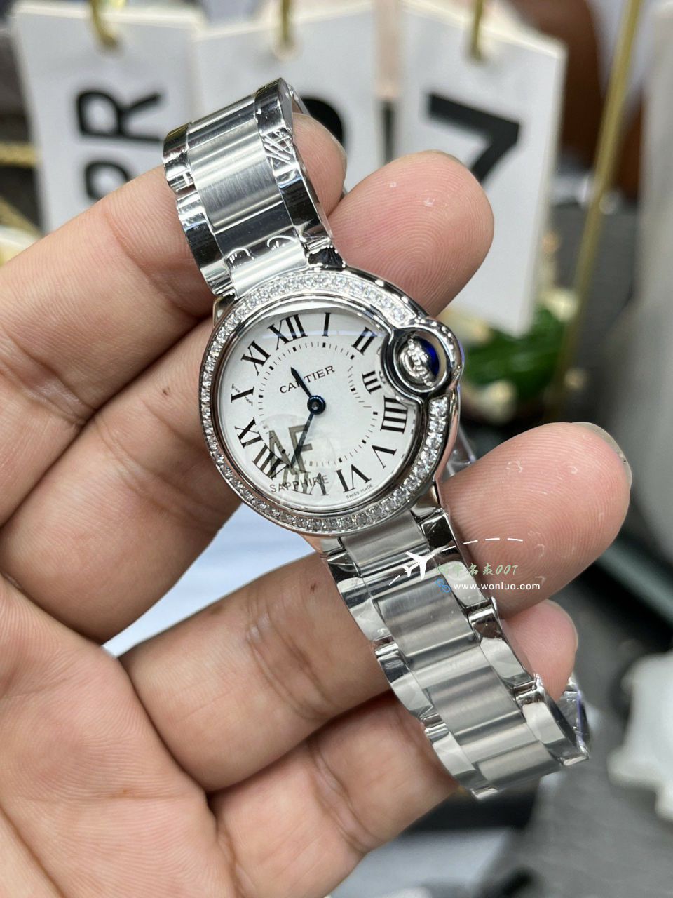 AF Cartier  蓝气球女装28毫米 top 复刻高仿手表W4BB0015，W4BB0029 wrist watch  / K370