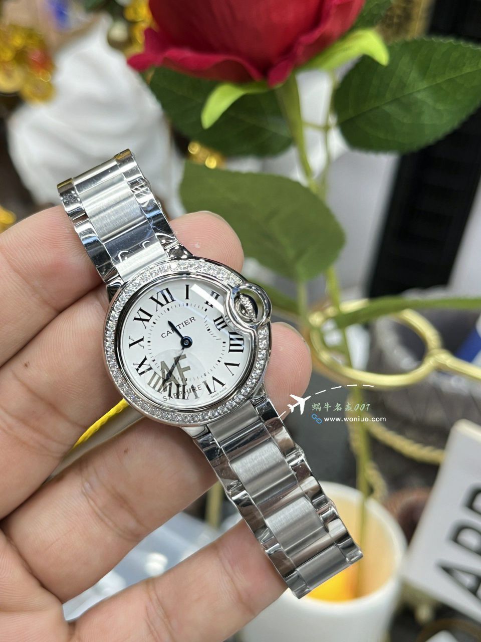 AF Cartier  蓝气球女装28毫米 top 复刻高仿手表W4BB0015，W4BB0029 wrist watch  