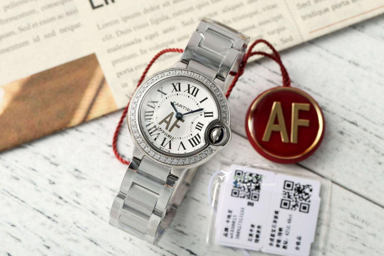 AF Cartier  蓝气球女装28毫米 top 复刻高仿手表W4BB0015，W4BB0029 wrist watch  / K370