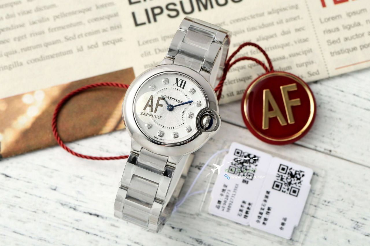 AF Cartier  蓝气球女装28毫米 top 复刻高仿手表W4BB0015，W4BB0029 wrist watch  / K370