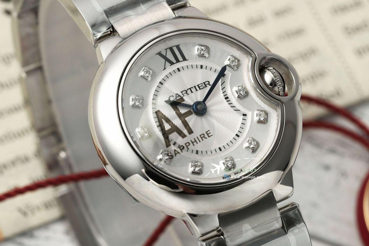 AF Cartier  蓝气球女装28毫米 top 复刻高仿手表W4BB0015，W4BB0029 wrist watch  