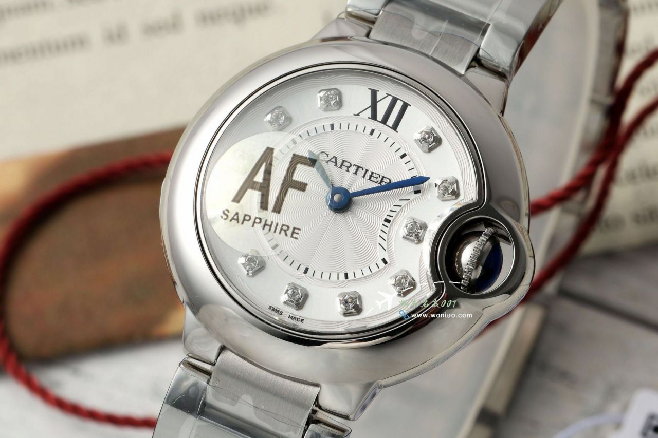 AF Cartier  蓝气球女装28毫米 top 复刻高仿手表W4BB0015，W4BB0029 wrist watch  / K370