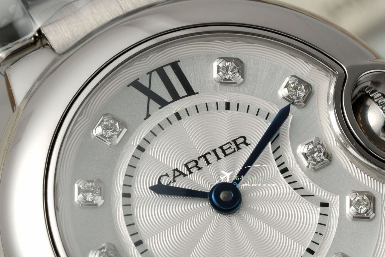 AF超A复刻高仿女表 Cartier  蓝气球28毫米系列W6920038手表 / K372