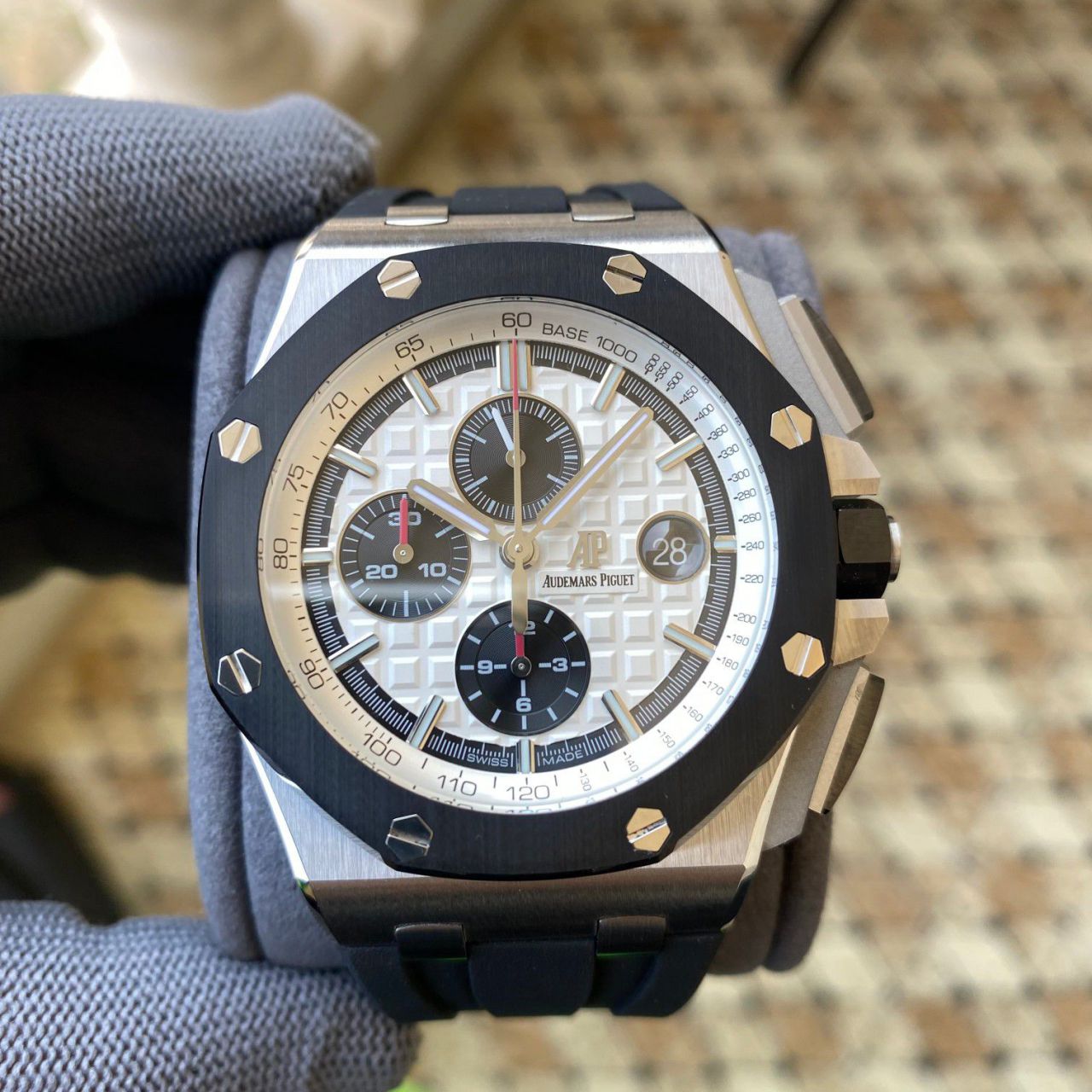 APF Factory Audemars Piguet 熊猫 Royal Oak Offshore 超A复刻高仿26400SO.OO.A002CA.01 wrist watch  