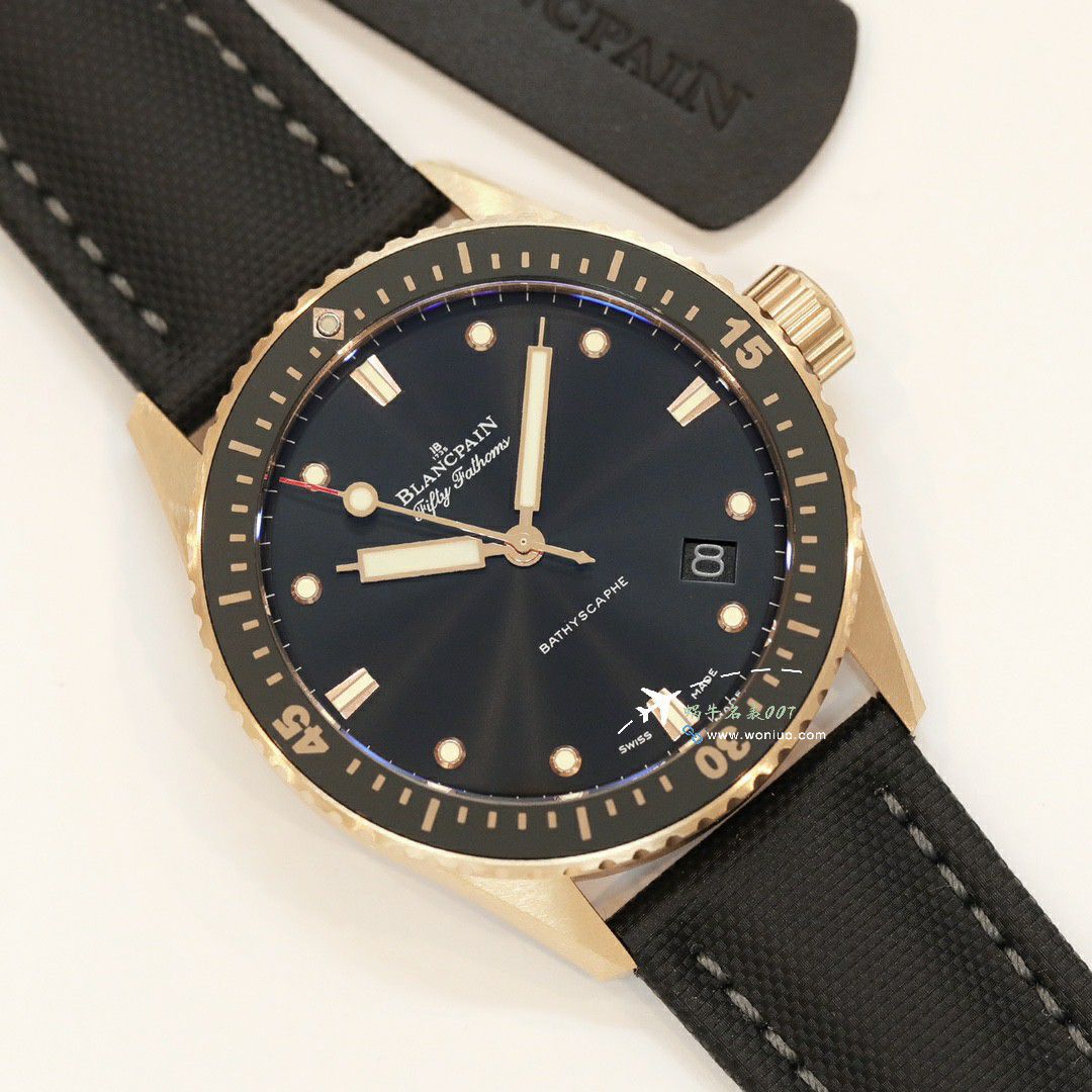 GF/GOBlancpain  Fifty Fathoms 一比一复刻高仿手表5000-0130-B52-B，5000-0130-B52A，5000-0130-B52-B wrist watch  