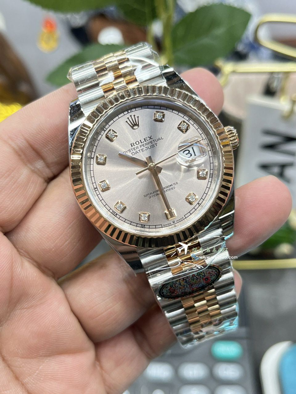 CLEAN Rolex   Datejust 41毫米 top 复刻高仿手表m126334-0022 wrist watch (绿罗&绿萝) / R872