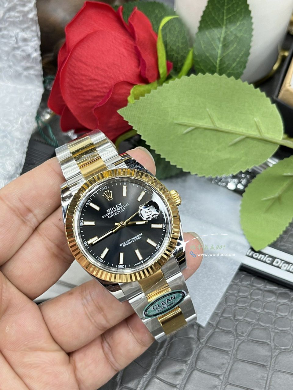 CLEAN Rolex   Datejust 41毫米 top 复刻高仿手表m126334-0022 wrist watch (绿罗&绿萝) / R872