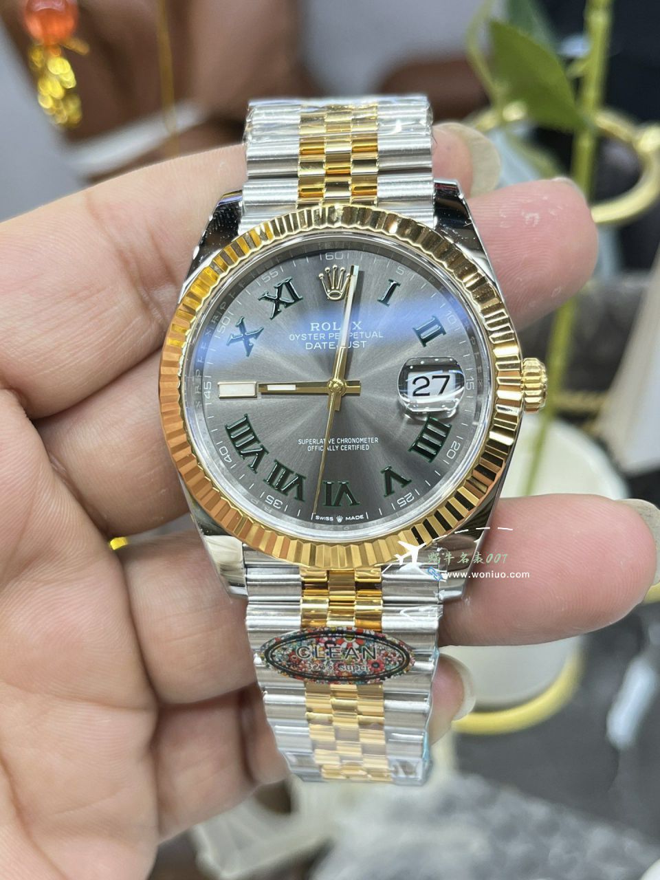 CLEAN Rolex   Datejust 41毫米 top 复刻高仿手表m126334-0022 wrist watch (绿罗&绿萝) / R872