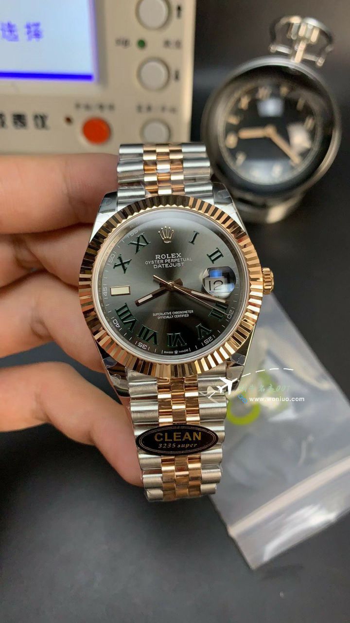 CLEAN Rolex   Datejust 41毫米 top 复刻高仿手表m126334-0022 wrist watch (绿罗&绿萝) / R872