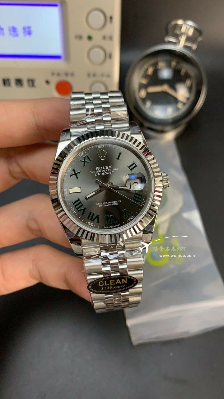 CLEAN Rolex   Datejust 41毫米 top 复刻高仿手表m126334-0022 wrist watch (绿罗&绿萝) / R872