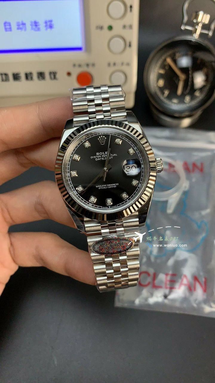 CLEAN Rolex   Datejust 41毫米 top 复刻高仿手表m126334-0022 wrist watch (绿罗&绿萝) / R872