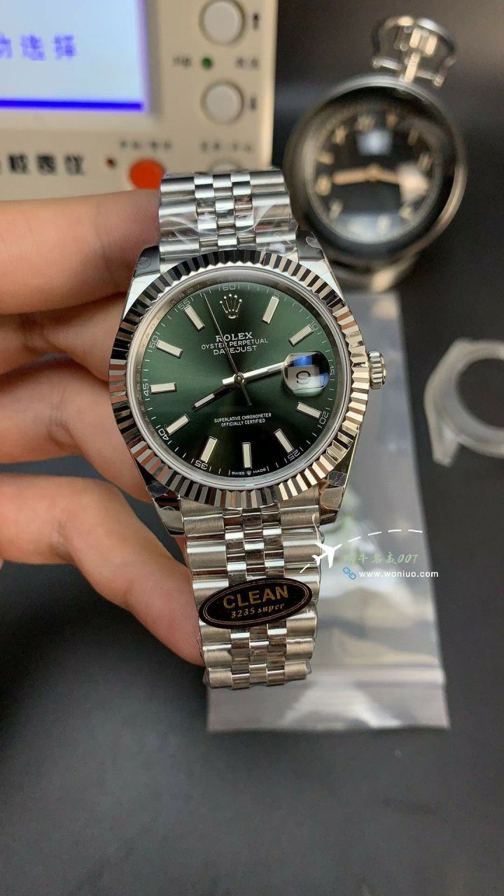 CLEAN Rolex   Datejust 41毫米 top 复刻高仿手表m126334-0022 wrist watch (绿罗&绿萝) / R872