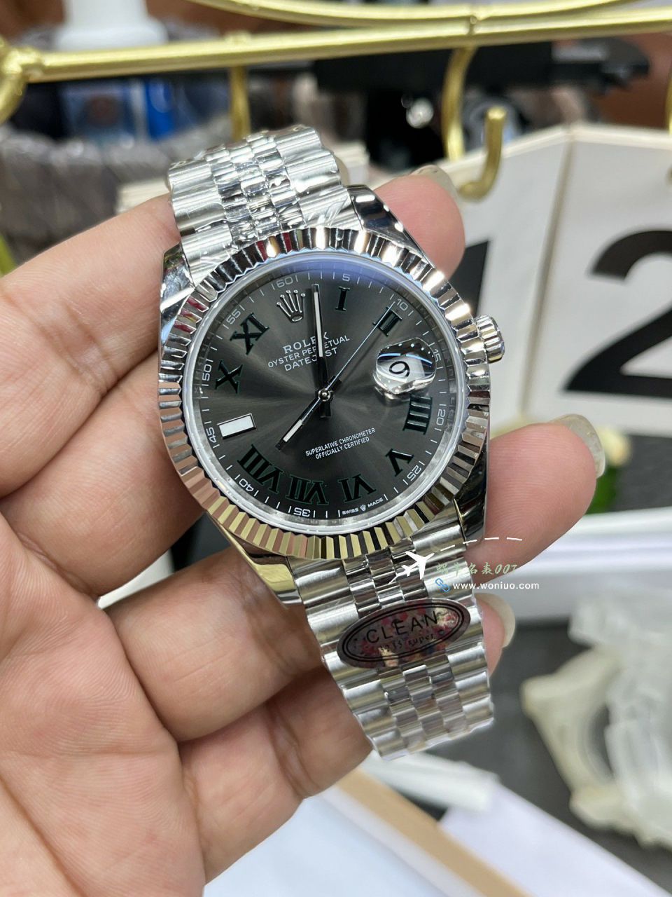 CLEAN Rolex   Datejust 41毫米 top 复刻高仿手表m126334-0022 wrist watch (绿罗&绿萝) / R872