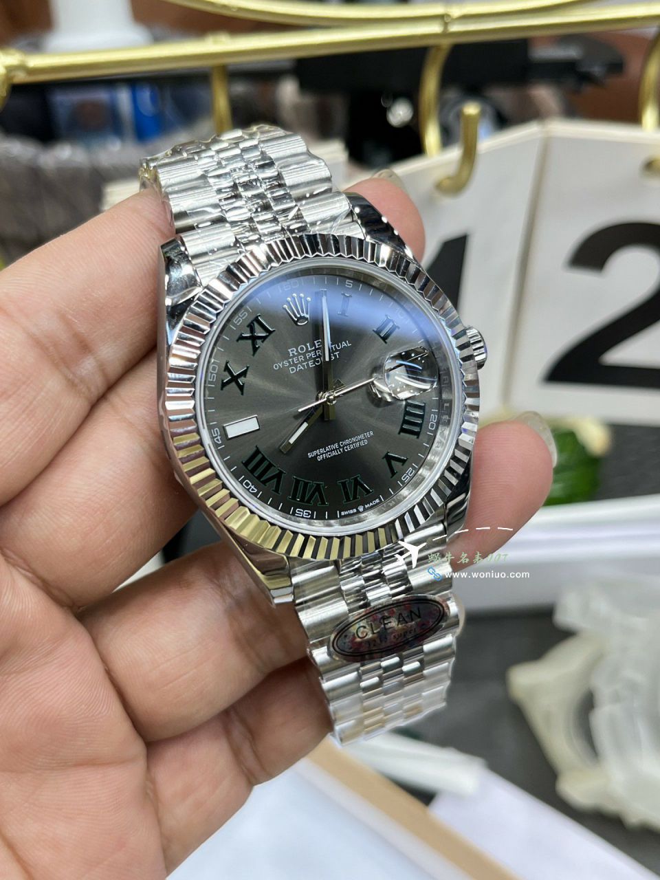 CLEAN Rolex   Datejust 41毫米 top 复刻高仿手表m126334-0022 wrist watch (绿罗&绿萝) / R872