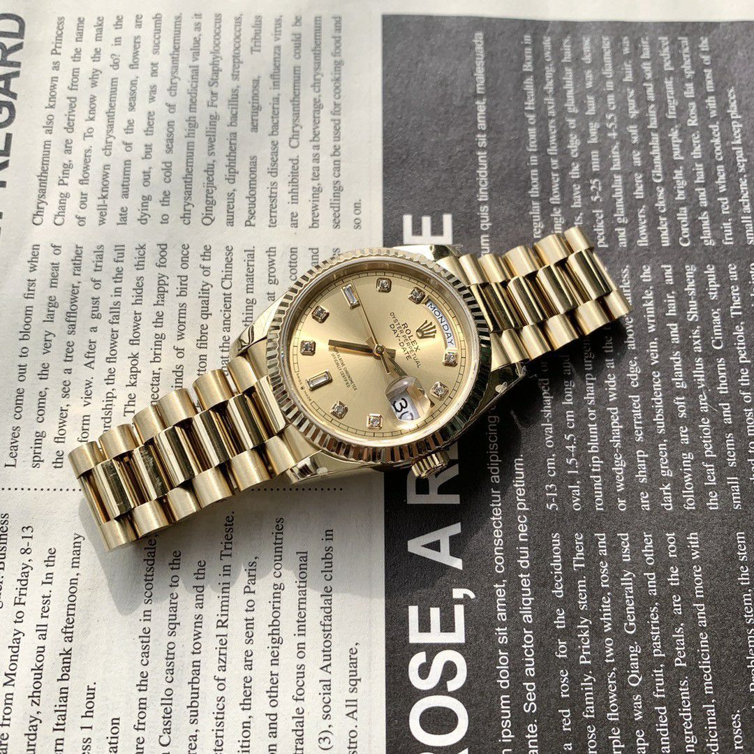 顶配 copy customized  Rolex  Day-Date 型复刻高仿m128238-0008 wrist watch  / R887