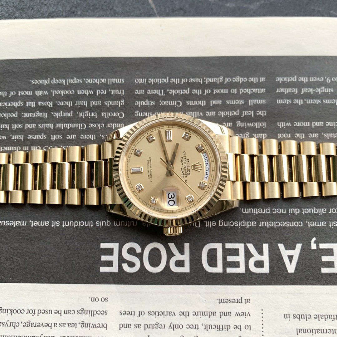 顶配 copy customized  Rolex  Day-Date 型复刻高仿m128238-0008 wrist watch  