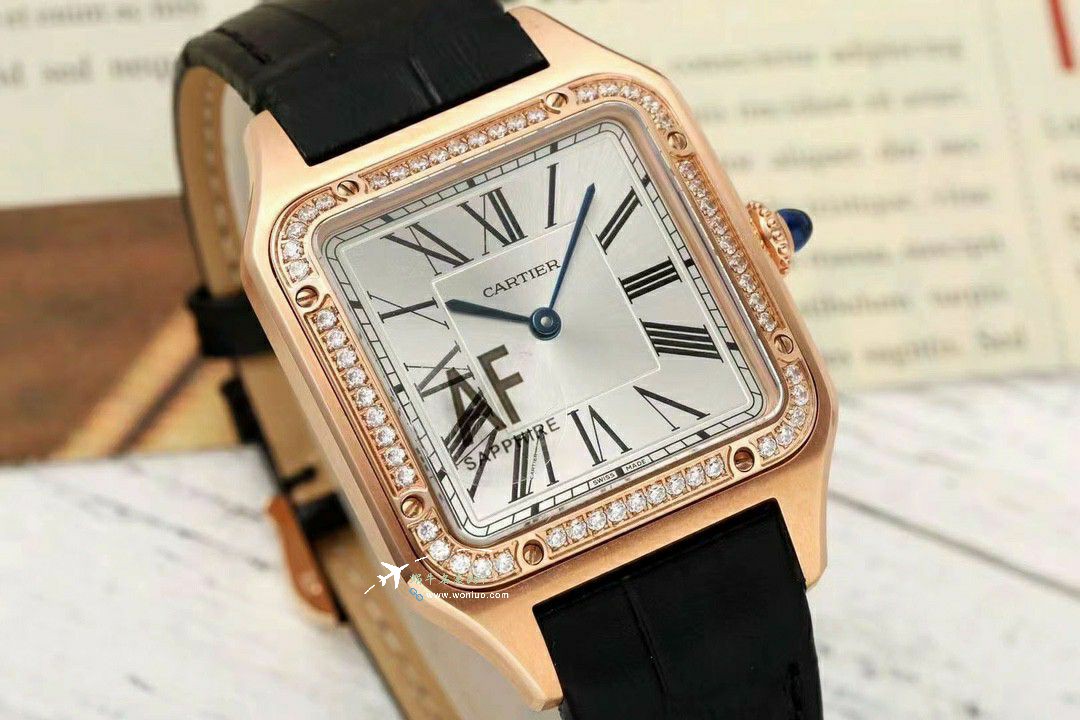 AF Cartier   Santos 大号中号集合WJSA0016，WJSA0017，WJSA0019 top 复刻高仿手表 / K377