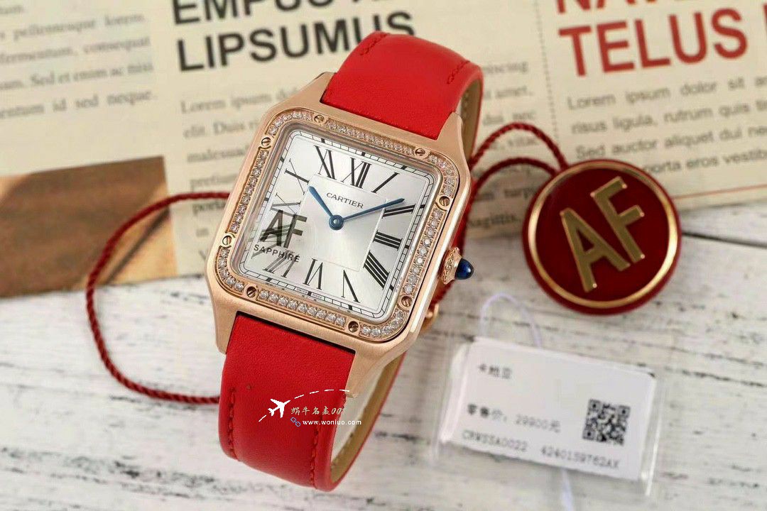 AF Cartier   Santos 大号中号集合WJSA0016，WJSA0017，WJSA0019 top 复刻高仿手表 