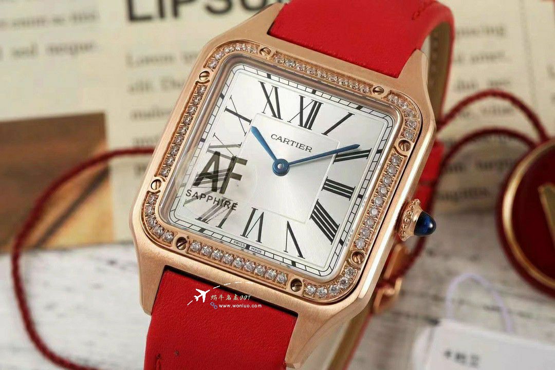 AF Cartier   Santos 大号中号集合WJSA0016，WJSA0017，WJSA0019 top 复刻高仿手表 / K377