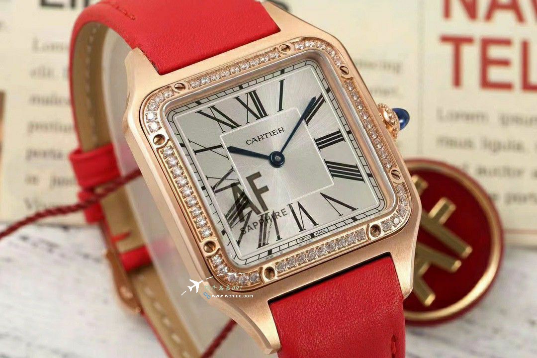 AF Cartier   Santos 大号中号集合WJSA0016，WJSA0017，WJSA0019 top 复刻高仿手表 