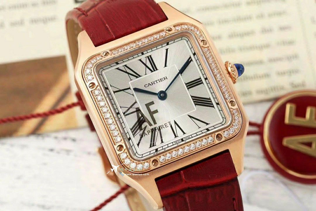 AF Cartier   Santos 大号中号集合WJSA0016，WJSA0017，WJSA0019 top 复刻高仿手表 