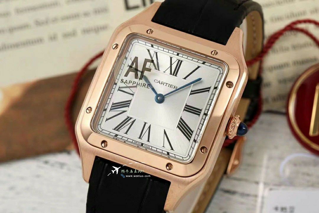 AF Cartier   Santos 大号中号集合WJSA0016，WJSA0017，WJSA0019 top 复刻高仿手表 / K377