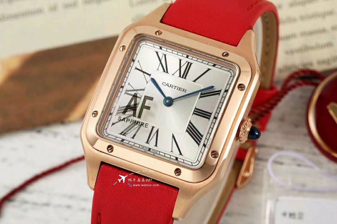 AF Cartier   Santos 大号中号集合WJSA0016，WJSA0017，WJSA0019 top 复刻高仿手表 / K377