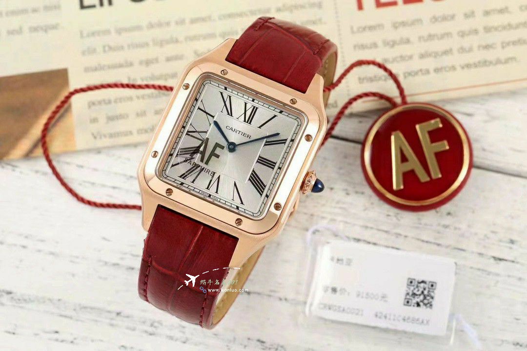 AF Cartier   Santos 大号中号集合WJSA0016，WJSA0017，WJSA0019 top 复刻高仿手表 / K377