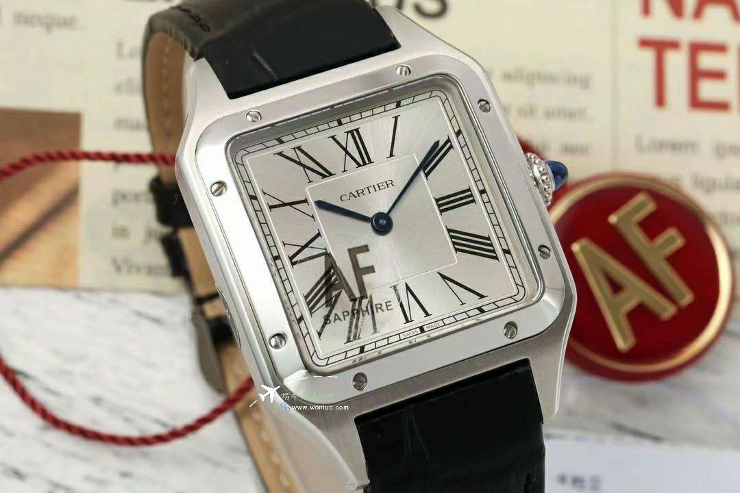 AF Cartier   Santos 大号中号集合WJSA0016，WJSA0017，WJSA0019 top 复刻高仿手表 / K377