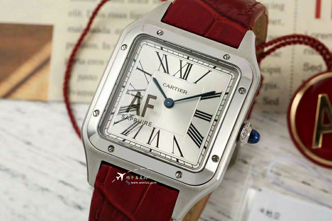 AF Cartier   Santos 大号中号集合WJSA0016，WJSA0017，WJSA0019 top 复刻高仿手表 / K377