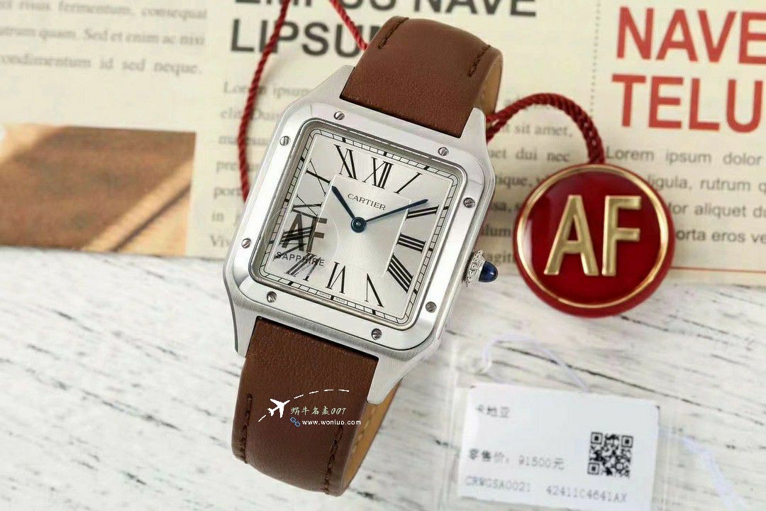 AF Cartier   Santos 大号中号集合WJSA0016，WJSA0017，WJSA0019 top 复刻高仿手表 