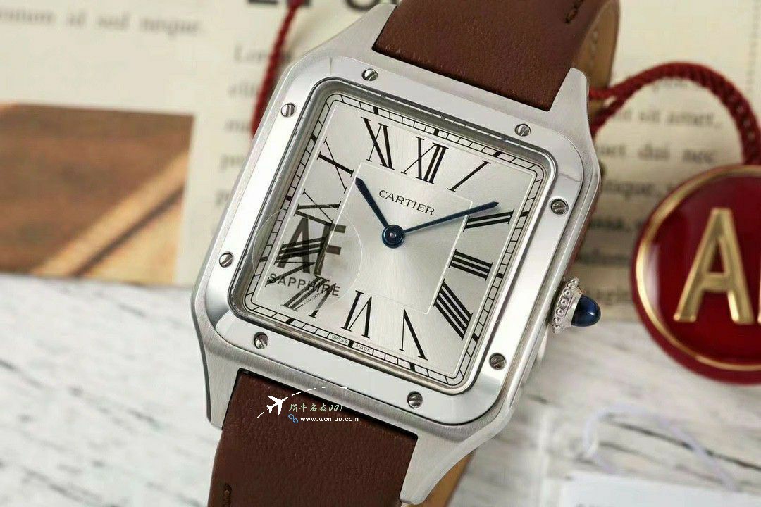 AF Cartier   Santos 大号中号集合WJSA0016，WJSA0017，WJSA0019 top 复刻高仿手表 / K377