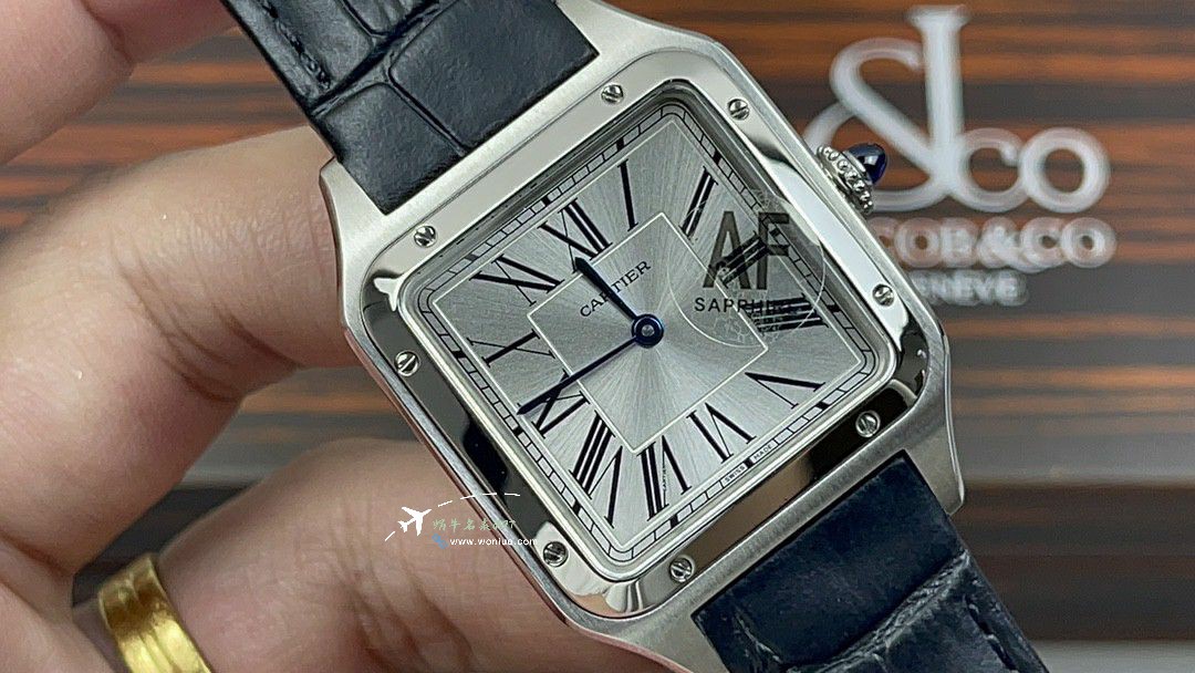 AF Cartier   Santos 大号中号集合WJSA0016，WJSA0017，WJSA0019 top 复刻高仿手表 / K377