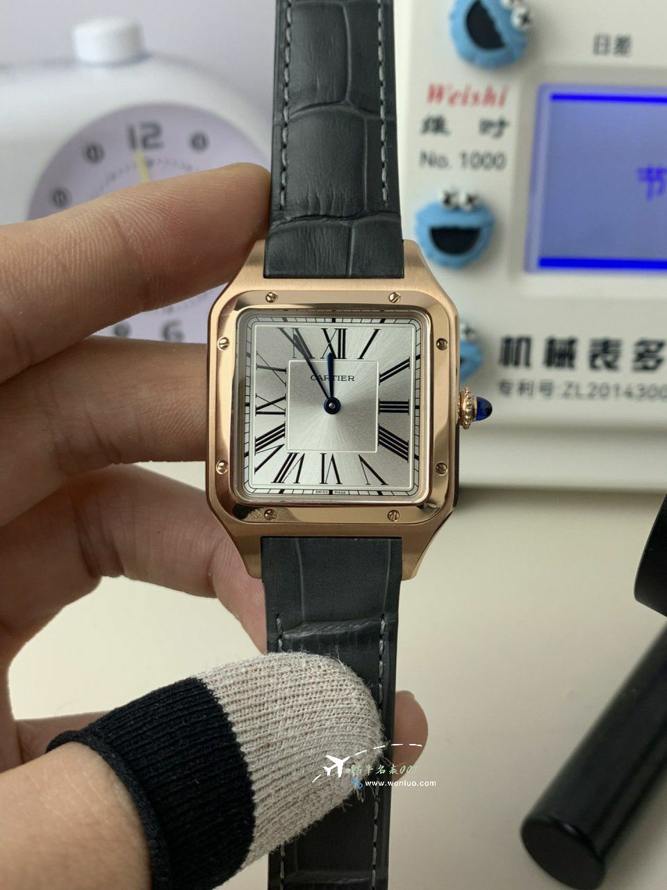 AF Cartier   Santos 大号中号集合WJSA0016，WJSA0017，WJSA0019 top 复刻高仿手表 / K377