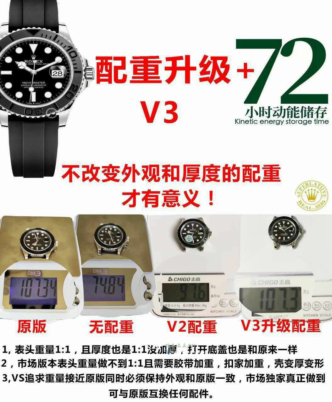 VS厂V3版本最新配重劳力士42游艇名仕m226659-0002最好复刻高仿手表 