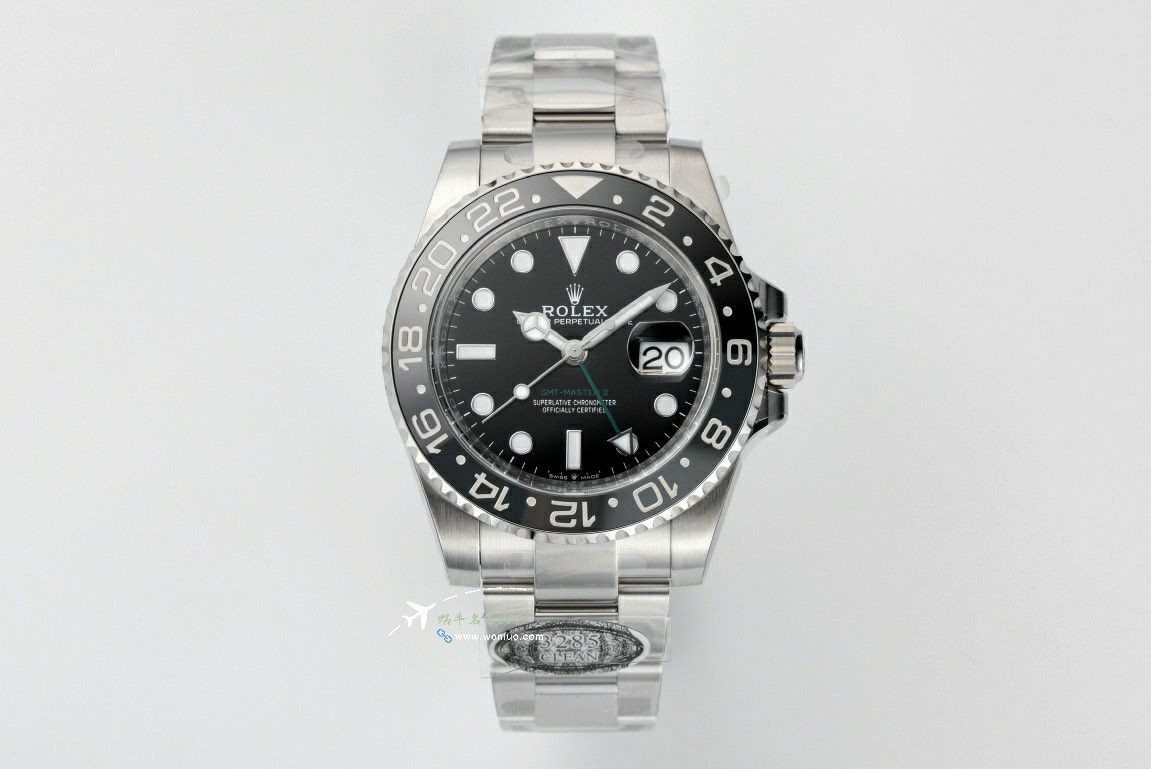  Rolex  GMT MASTER m126710grnr-0003黑灰皮蛋圈 clean Factory 真品对比 top 复刻高仿手表 