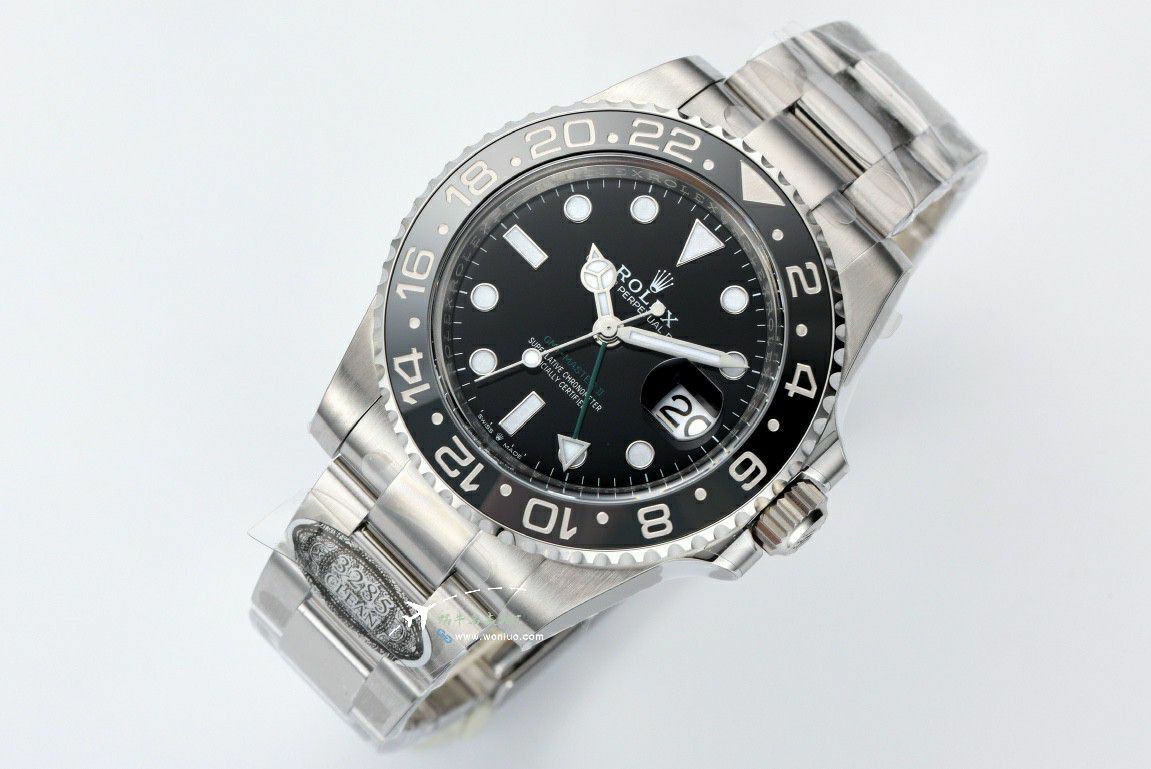  Rolex  GMT MASTER m126710grnr-0003黑灰皮蛋圈 clean Factory 真品对比 top 复刻高仿手表 