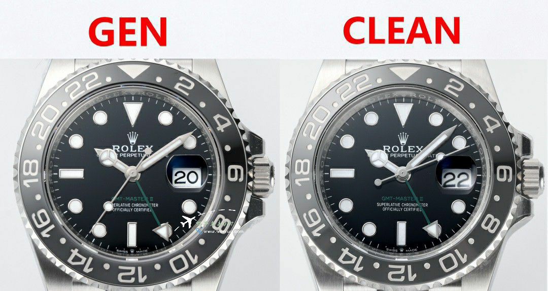  Rolex  GMT MASTER m126710grnr-0003黑灰皮蛋圈 clean Factory 真品对比 top 复刻高仿手表 