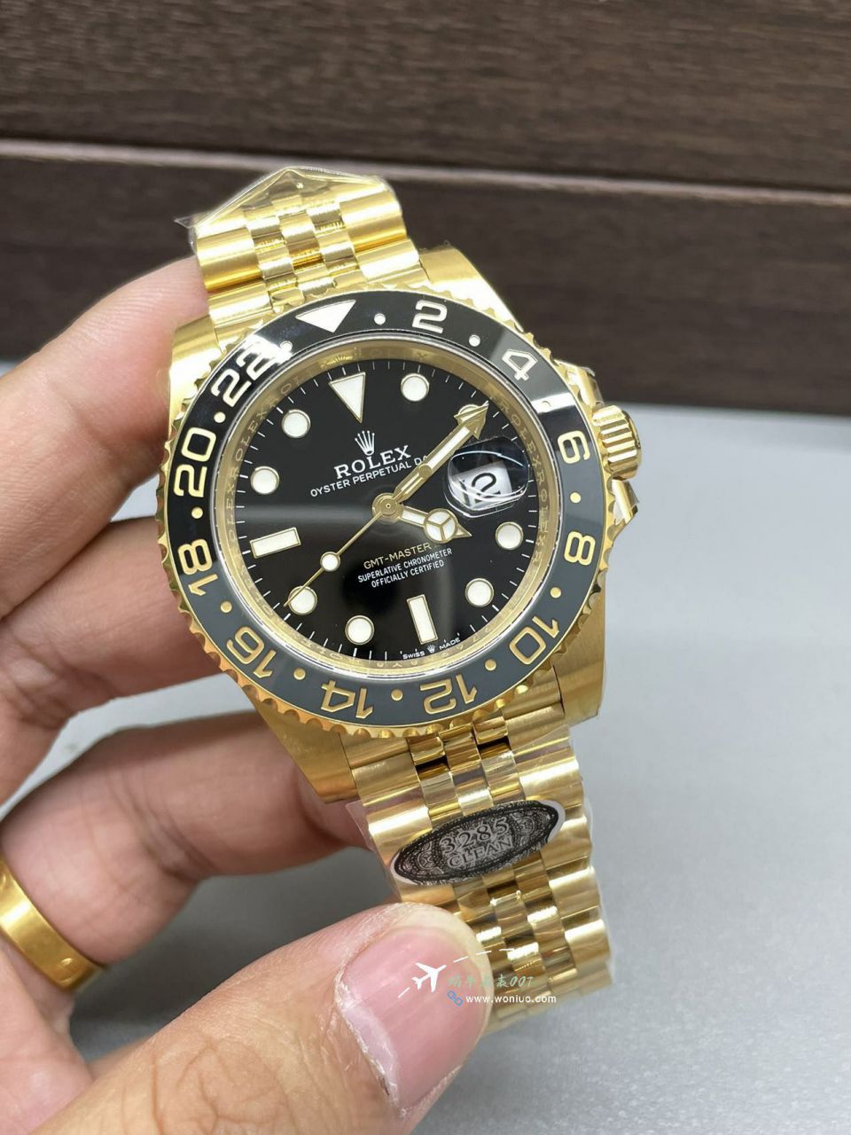 clean Rolex  GMT MASTER II GMT全金m126718grnr-0001高端复刻高仿手表 wrist watch  / R895