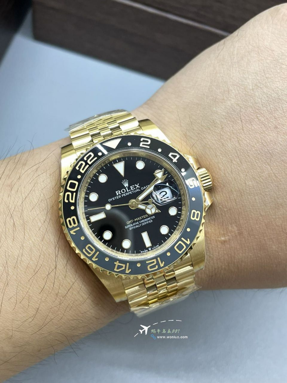 clean Rolex  GMT MASTER II GMT全金m126718grnr-0001高端复刻高仿手表 wrist watch  / R895